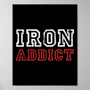Poster Hommes Addict De Fer Salle De Fitness Fitness Fitn
