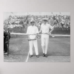 Poster Hommes au tournoi de tennis à Washington DC