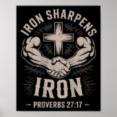 Poster Homme's Christian Workout Iron Sharpens Iron Prove (Devant)