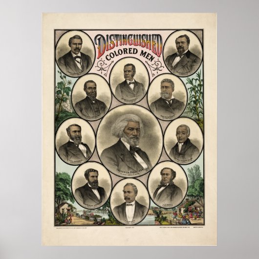 Poster Hommes de couleur distingués (Devant)