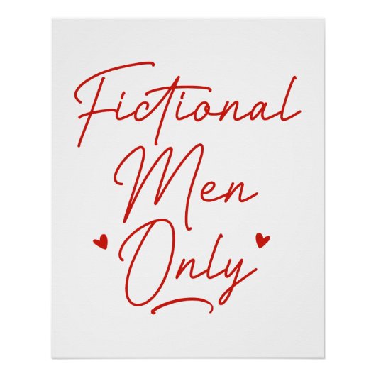 Poster Hommes de fiction uniquement (Devant)