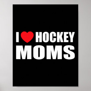 Poster Hommes de hockey J'aime les femmes de hockey