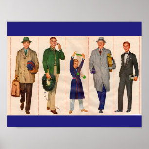 Poster Hommes de la famille