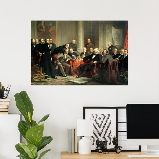 Poster Hommes du progrès (Bureau à domicile)