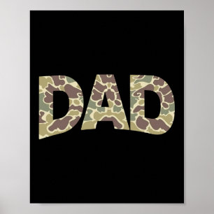 Poster Hommes École Vieux Camo Papa