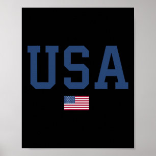 Poster Hommes Femmes Américaines Drapeau Américain 4° De