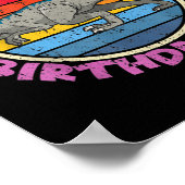 Poster Hommes Fille Anniversaire I Bonus Papa I Velocirap (Coin)