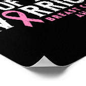 Poster Hommes Frère D'Un Guerrier Sensibilisation Au Canc (Coin)