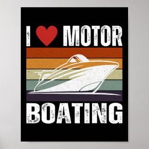 Poster Hommes Funny Bateau Vie Vitesse Bateau Capitaine J