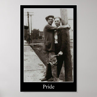 Poster Hommes gays : Démonstration publique d'affection e