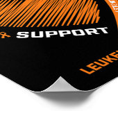 Poster Hommes Je Porte De L'Orange Pour Ma Sensibilisatio (Coin)