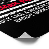 Poster Hommes Pompier Pop Pop Usa Drapeau Fier Pompier Gr (Coin)