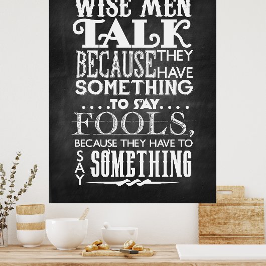 Poster Hommes sages (Cuisine)