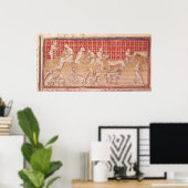 Poster Hommes s'occupant des chiens de chasse (Bureau à domicile)