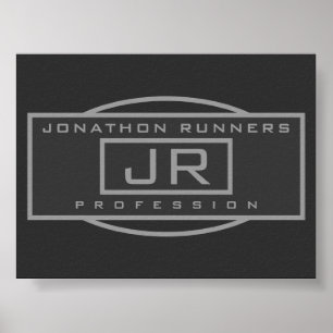 Poster Hommes Sporty Gray Gray & Dark Grays