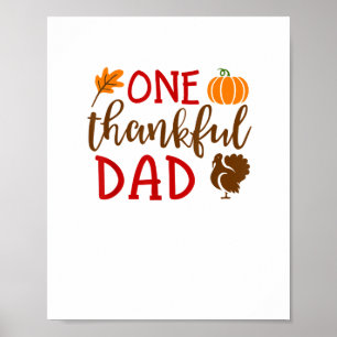 Poster Hommes Thanksgiving Matching Famille Turc Chemises