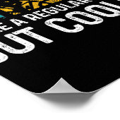 Poster Hommes Triathlon Papa Comme Un Père Régulier Mais (Coin)