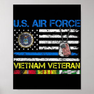 Poster Hommes U.s Air Force Vietnam Vétérinaire, Usaf Vét