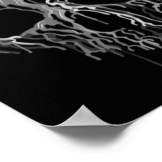 Poster Hommes Zombie Hunter Effrayant Halloween (Coin)