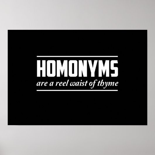 Poster Homonymes (Devant)