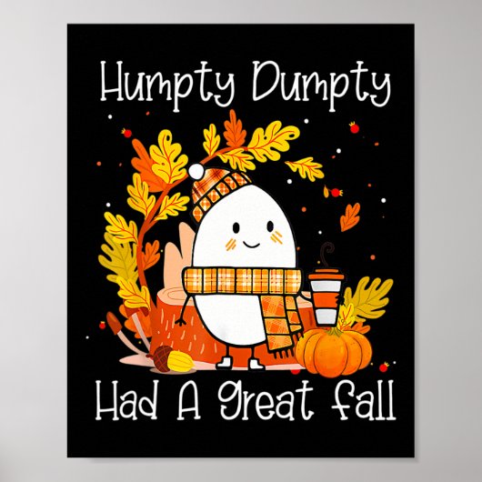 Poster Hompty Dumpty Had A Great Fall Happy Fall Y'all Th (Devant)