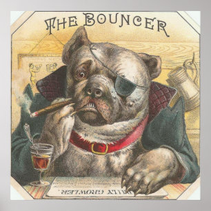 Poster honden Bouncer Bar