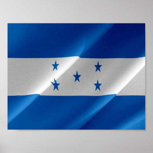 Poster Honduras - Drapeau Honduregna - (Devant)