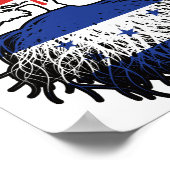 Poster Honduras Le drapeau hondurien canadien des racines (Coin)