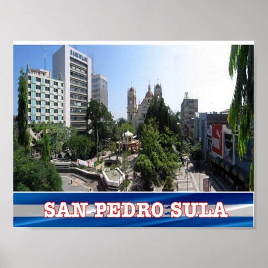 Poster Honduras - San Pedro Sula - (Devant)