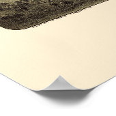 Poster Honesdale, PA Carte panoramique - 1890 (Coin)