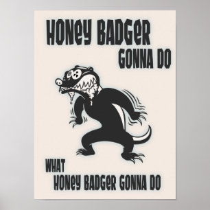 Poster Honey Badger
