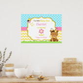 Poster Honey Bear et Bumble Bee Anniversaire (Cuisine)