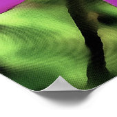 Poster Honey Bee Sur Un Daisy Africain Violet (Coin)