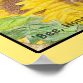 Poster Honey Bunny dit 'Abey Happy, Bee Kind' (Coin)