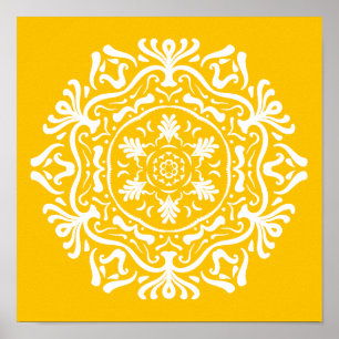 Poster Honey Mandala