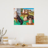 Poster HONEY OURS DE VOLONTÉ, ABEILLES, BEE HAUTES Apiari (Cuisine)