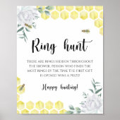 Poster Honeycombes nuptiale - Ring chasse nuptiale jeu de (Devant)