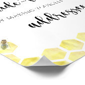 Poster Honeycombs - Aidez la mariée occupée Adresse Poste (Coin)