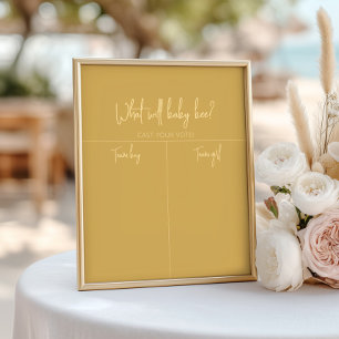 Poster Honeypeb Genre Reveillez Garçon ou Girl Chart