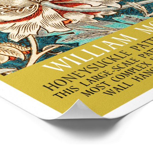 Poster Honeysuckle Pattern - Design of William Morris (Coin)