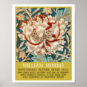 Poster Honeysuckle Pattern - Design of William Morris