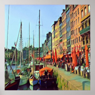 Poster HONFLEUR - docking - view