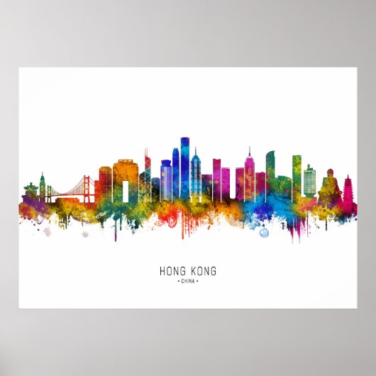 Poster Hong Kong Chine Horizon (Devant)
