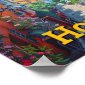 Poster Hong Kong Chine Vintage voyage d'art (Coin)