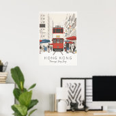POSTER HONG KONG – DING DING TRAM (Bureau à domicile)
