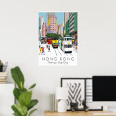 POSTER HONG KONG – DING DING TRAM (Bureau à domicile)
