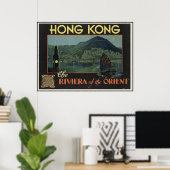 Poster Hong Kong La Riviera de l'orient (Bureau à domicile)