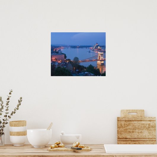 Poster HONGRIE, Budapest : Pont Szechenyi (Chaîne), 2 (Cuisine)