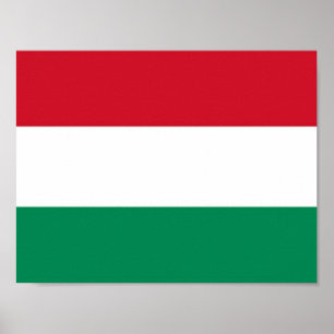 Poster Hongrie - drapeau hongrois -