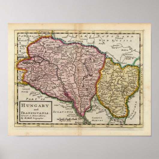 Poster Hongrie et Transsilvanie (Devant)